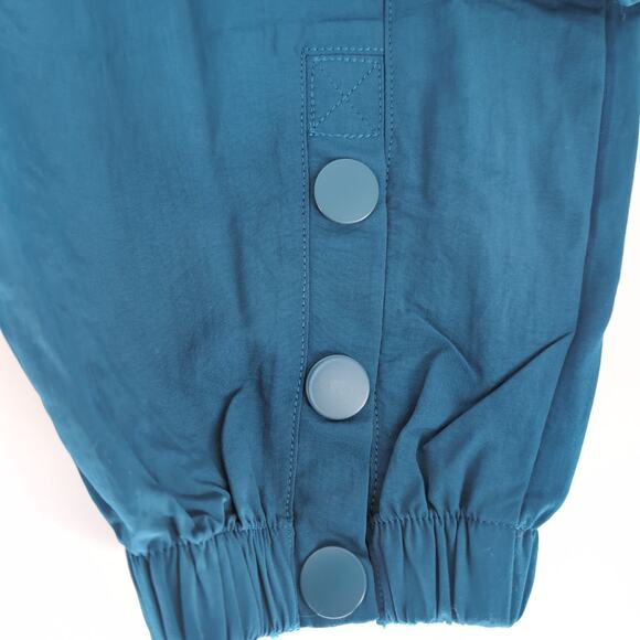 Spiritual Gangster Natasha Teal Blue Jacket Rain Mac / Trench Coat - Size M -NEW - Picture 12 of 16